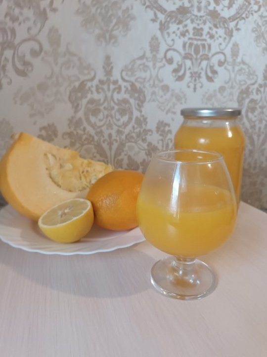 Тыквенный сок с апельсином. 
